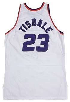 1994-95 Wayman Tisdale Game Used Phoenix Suns Home Jersey (Tisdale Family LOA)